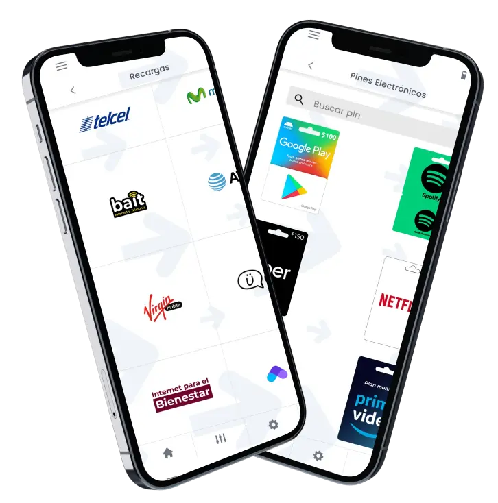 Recargas, pago de servicis y pines para negocios con excelentes comisiones