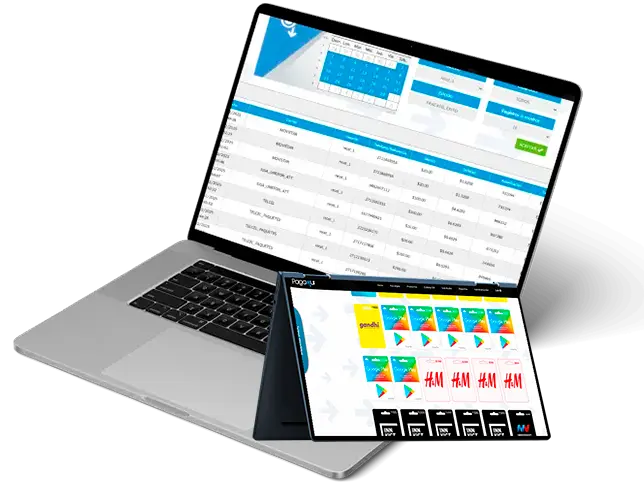 Venta de recargas por computadora